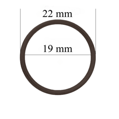 Metal bra rings for 19 mm straps  Сhocolate brown 800 pcs