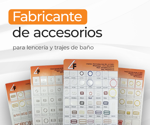 Fabricante de accesorios para lencería y trajes de baño