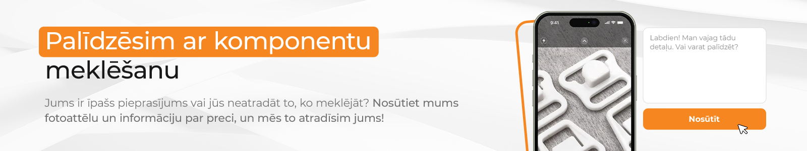 Komponentu meklēšana ar mūsu aģentu