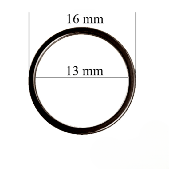 Arandela métalica de sujetador 13 mm Oro negro 1000 ud