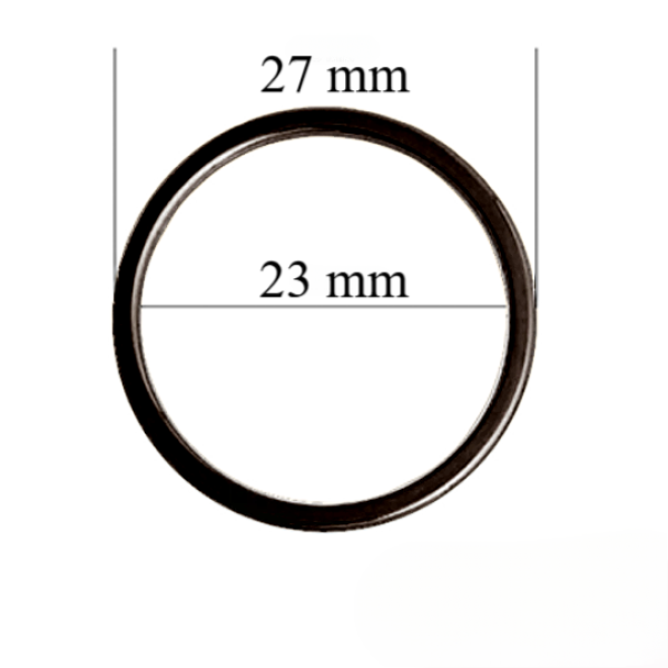 Anelli reggiseno in metallo per spalline da 23 mm Oro nero 1000 pz