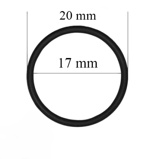 Metallringe für Riemen 17 mm Schwarz 10000 Stück