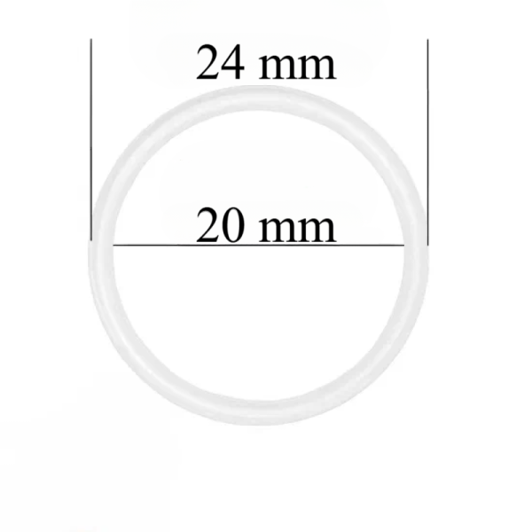 Metallringe für Bänder 20 mm Weiß 10000 Stk