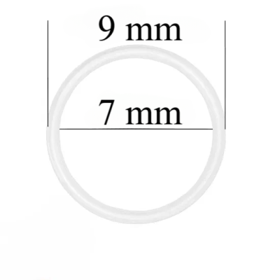 Metallringe für Bänder 7 mm Weiß 1000 Stk