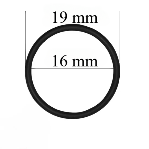 Metāla gredzeni 16 mm Melni 10000 gab