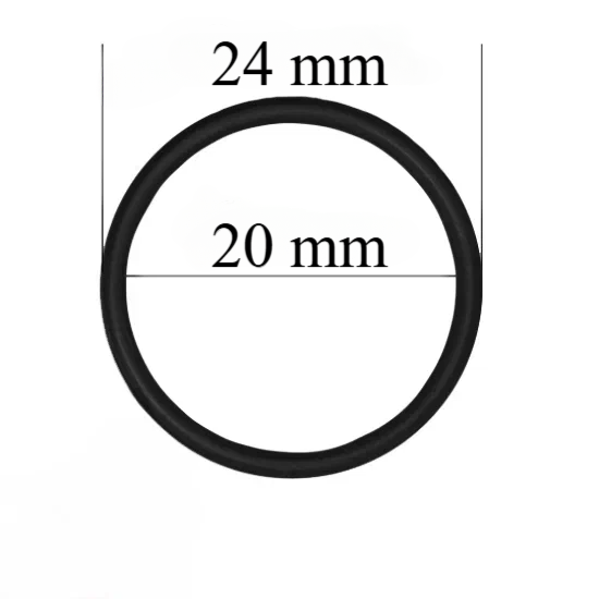 Metal bra rings for 20 mm straps Black 1000 pcs
