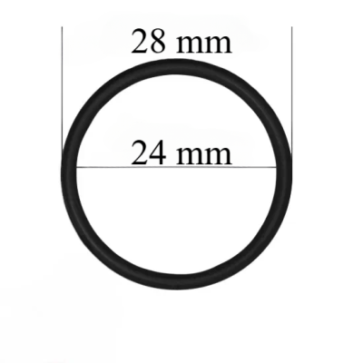 Metallringe für Riemen 24 mm Schwarz 10000 Stück