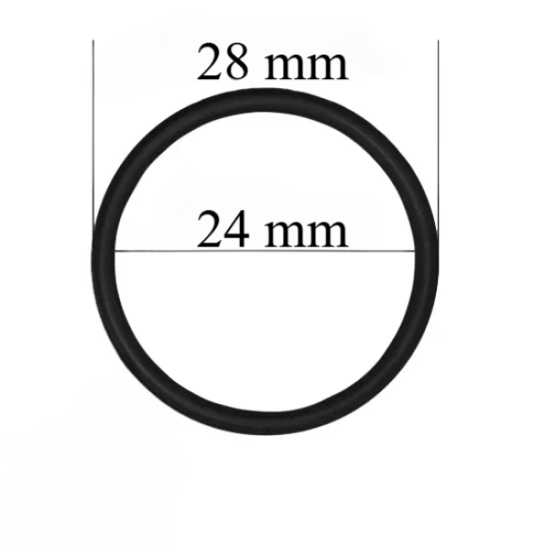 Metāla gredzeni 24 mm Melni 10000 gab
