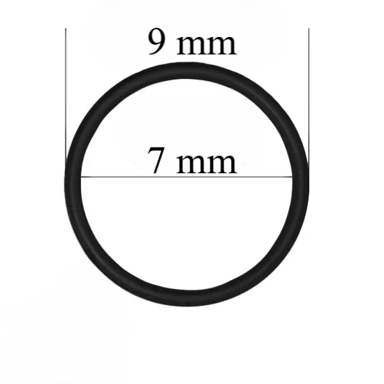 Metallringe für Riemen 6 mm Schwarz 1000 Stück