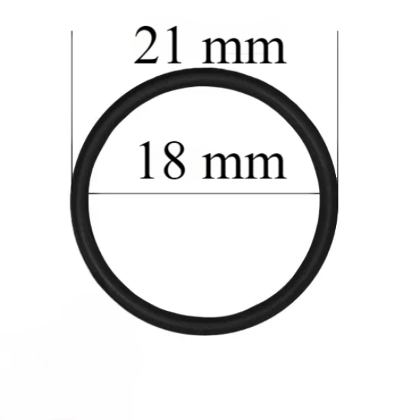 Metāla gredzeni 18 mm Melni 10000 gab