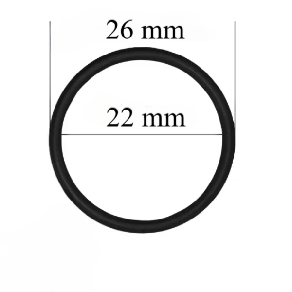 Metāla gredzeni 22 mm Melni 10000 gab