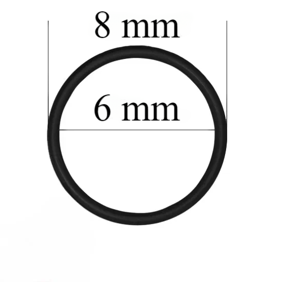 Metallringe für Riemen 6 mm Schwarz 10000 Stück
