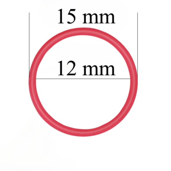 Metallringe für Bänder 12 mm Rot 800 Stk