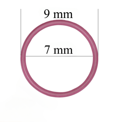 Metallringe für Riemen 7 mm Pink Rubin 800 Stk