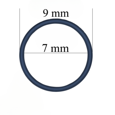 Metal bra rings for 7 mm straps  Ombre midnight 800 pcs