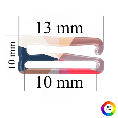 Zaczepy do ramiączek 10 mm w kolorze dopasowanym do tkaniny - 10000 sztuk