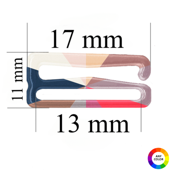 Haken für Träger 13 mm in Stofffarbe - 10000 Stück