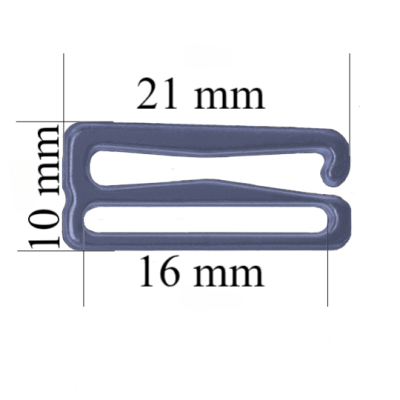 Metall-BH-Schieberhaken für 16 mm Träger Hortensie 800 Stk