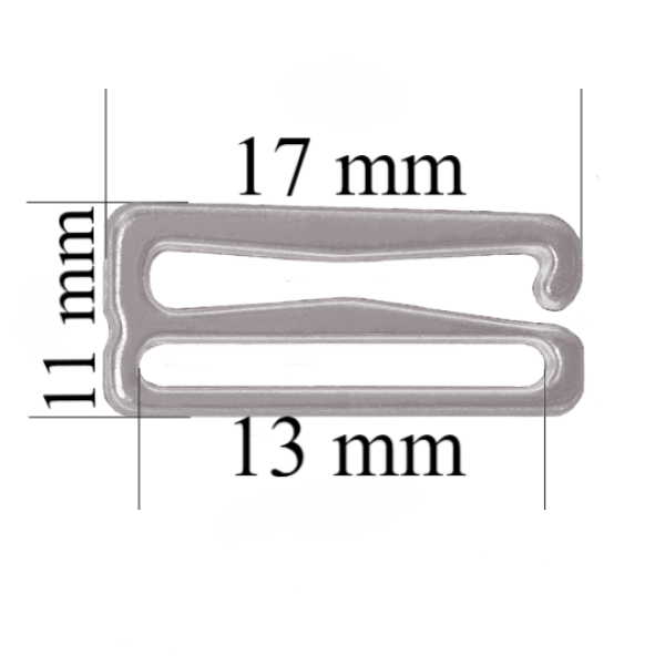 Metall-BH-Schieberhaken für 13 mm Träger Seagul 800 Stk