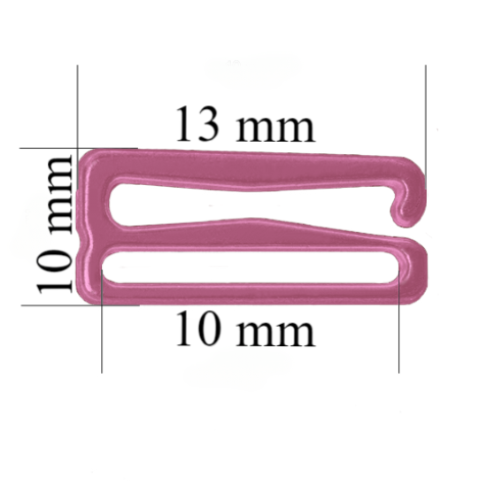 Eleganti metāla āķi siksnām 10 mm rozā rubīna krāsā - ideāls risinājums jūsu veļai! Eleganti metāla āķi siksnām 10 mm rozā rubīna krāsā - ideāls risinājums jūsu veļai!