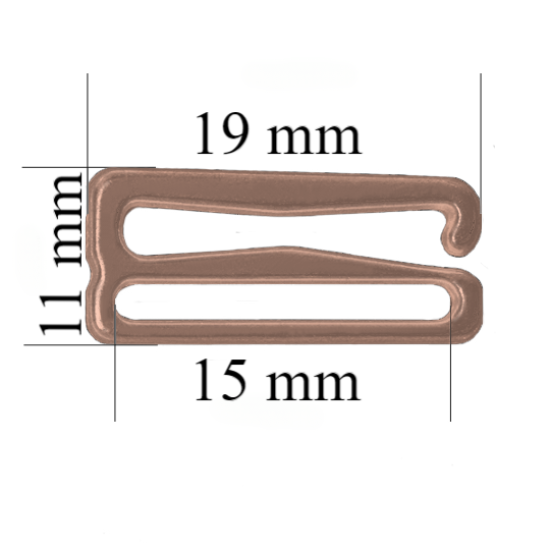 Metall-BH-Schieberhaken für 15 mm Träger Pfefferkorn 800 Stk