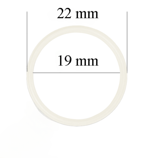 Metallringe für Bänder 19 mm Dämmerungsweiß 800 Stk