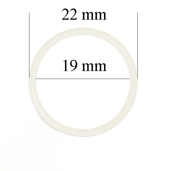 Metallringe für Bänder 19 mm Dämmerungsweiß 800 Stk