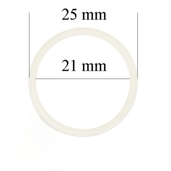 Arandela métalica de sujetador 21 mm Susurro blanco 800 ud