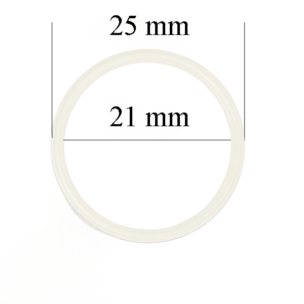 Metallringe für Bänder 21 mm Dämmerungsweiß 800 Stk