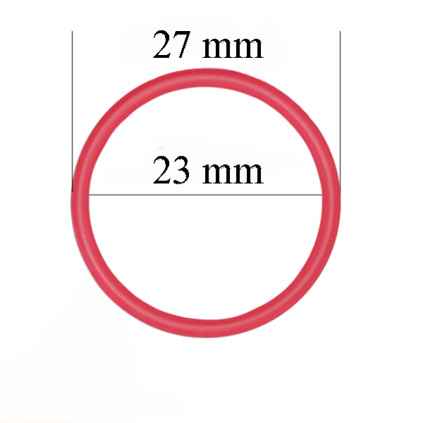 Metallringe für Bänder 23 mm Rot 800 Stk