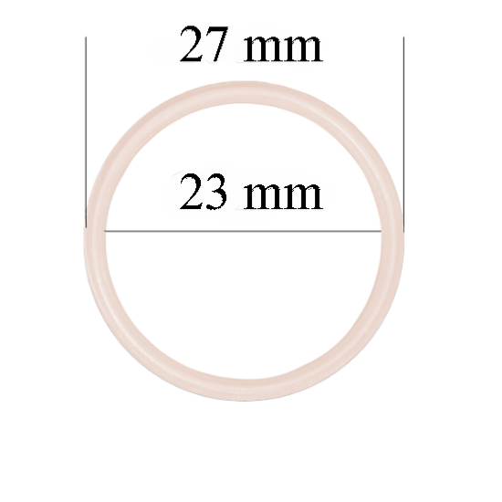 Arandela métalica de Paeonia Plateada 23 mm Plata 800 ud