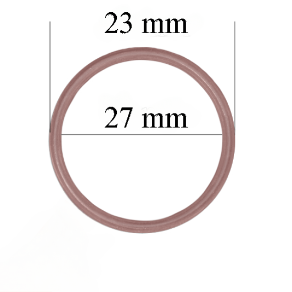 Anelli reggiseno in metallo per spalline da 27 mm Coffee rose 800 pz