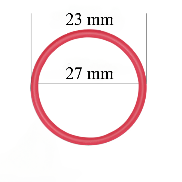 Metallringe für Bänder 27 mm Rot 800 Stk