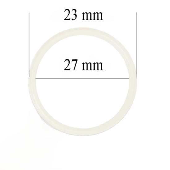 Anneaux de soutien-gorge en métal pour bretelles 27 mm Whisper blanc 800 pcs