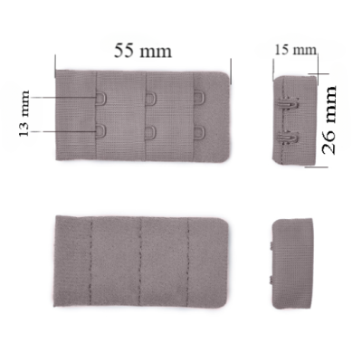 Cierre para sujetador 3x2 26 mm Gaviota 500 ud