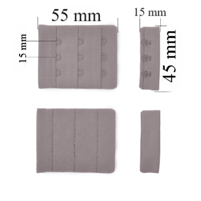 Cierre para sujetador 3x3 45 mm Gaviota 500 ud
