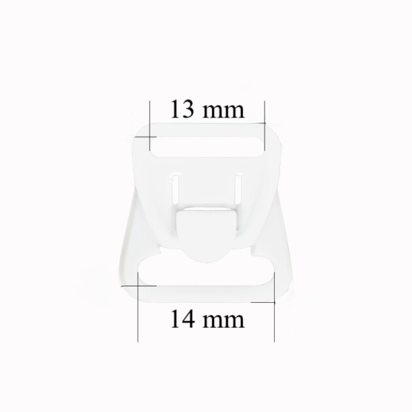 Attaches d’allaitement en plastique 14 mm Blanc (1000 pcs)
