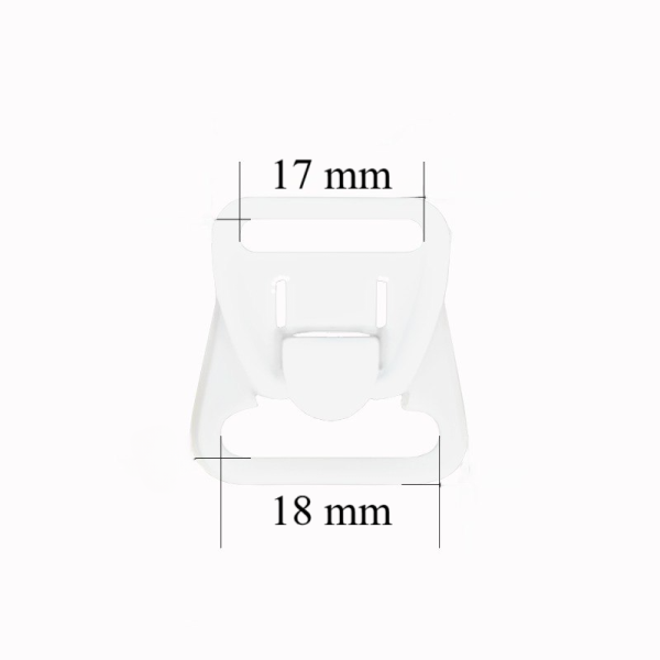 Stillverschlüsse aus Kunststoff 18 mm Weiß (1000 Stück)