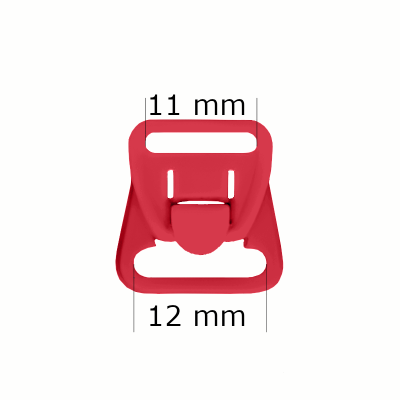Plastikstillverschlüsse 12 mm in roter Farbe (1000 Stück)