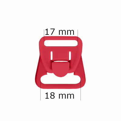 Stillverschlüsse aus Kunststoff 18 mm Rot (1000 Stück)