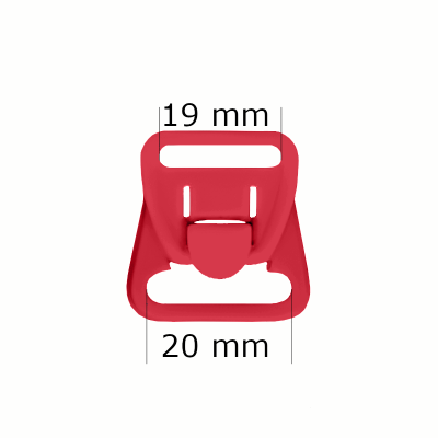 Stillverschlüsse aus Kunststoff 20 mm Rot (1000 Stück)