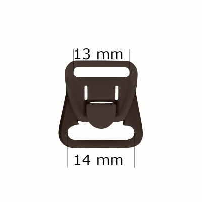 Stillverschlüsse aus Kunststoff 14 mm Schokoladenbraun (1000 Stück)