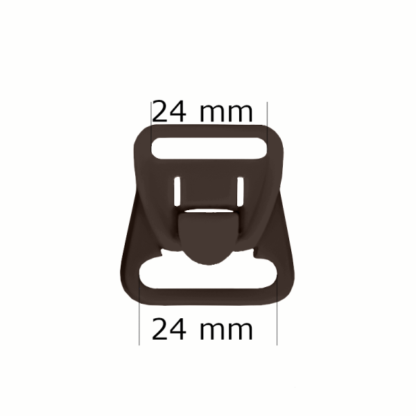 Stillverschlüsse aus Kunststoff 24 mm Schokoladenbraun (1000 Stück)