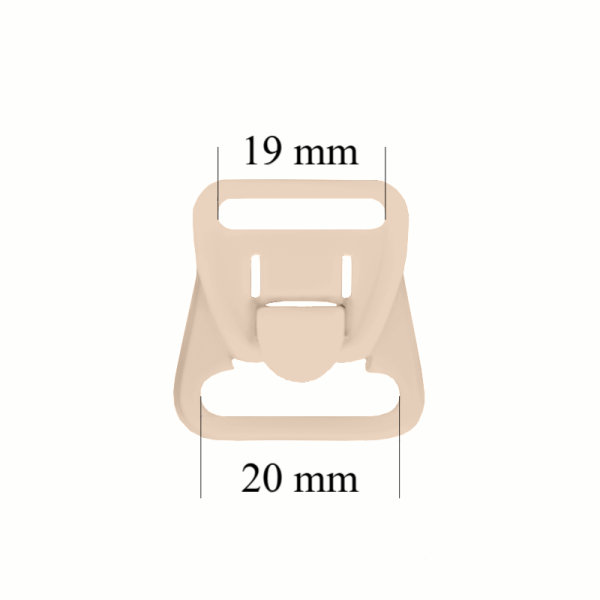 Chiusure per allattamento in plastica 20  mm Bianche (1000 pz)