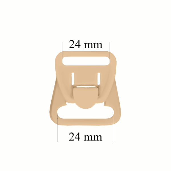 Stillverschlüsse aus Kunststoff 24 mm Beige (1000 Stück)