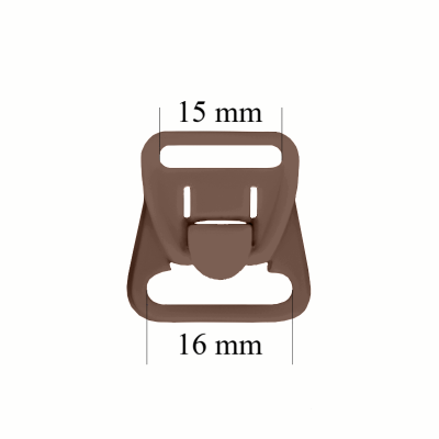 Stillverschlüsse aus Kunststoff 16 mm  Pfeffer (1000 Stück)