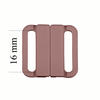 Plastique Fermoir maillot de bain 16 mm en couleur Café rose 1000 pcs – Certifiés OEKOTEX