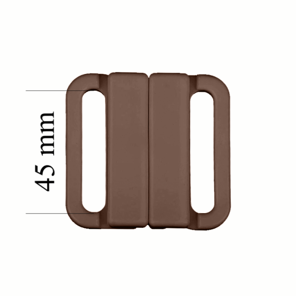 Plásticos cierres de bikini 45 mm en color Pimienta 1000 ud - Certificados OEKOTEX