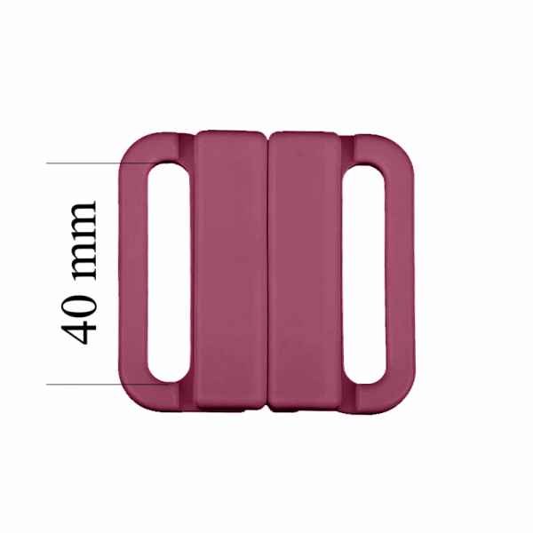 Plásticos cierres de bikini 40 mm en color Rubí rosa 1000 ud - Certificados OEKOTEX