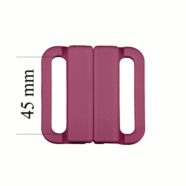 Plastic Bikini clasp 45 mm in the color Pink ruby 1000 pcs – OEKOTEX Certified
